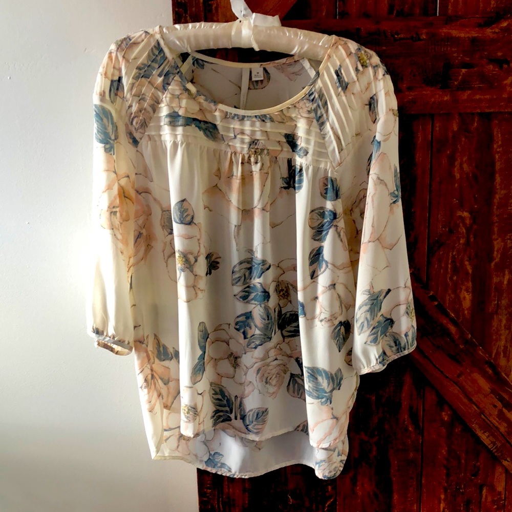 Flower print blouse by Lauren Conrad